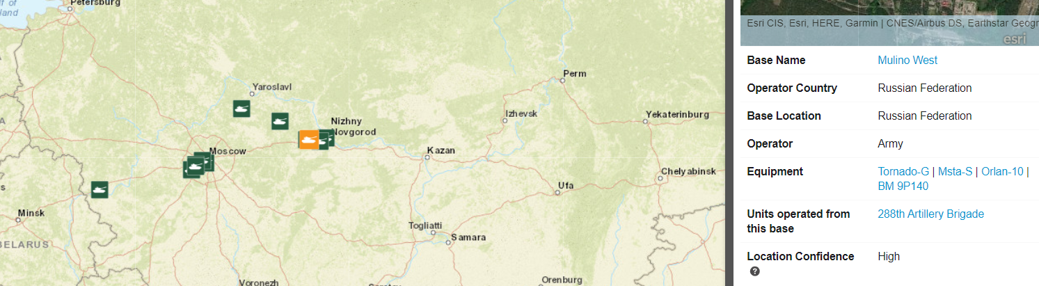 Russia geospatial layer
